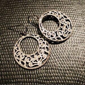 Lia Sophia Silver Filigree Earrings